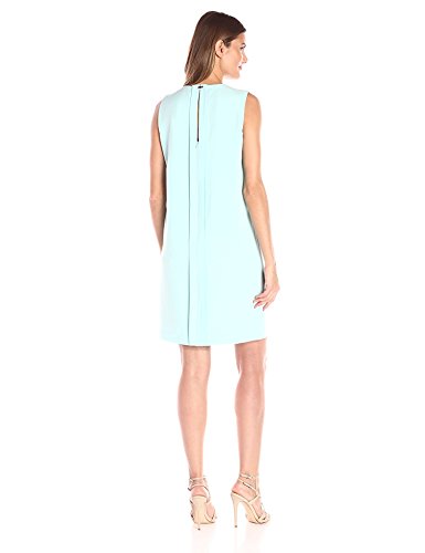 Anne Klein Vestido de cuello redondo para mujer - Azul - 42