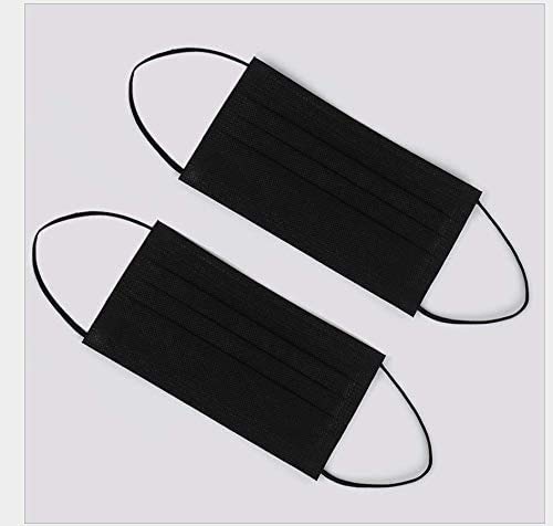 ARES 50PCS, tela no tejida de tres capas, salud/limpieza/exterior(negro)