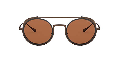Armani 0AR6098 Gafas, Matte Brown/Brown, 50 para Hombre