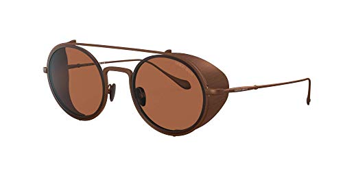 Armani 0AR6098 Gafas, Matte Brown/Brown, 50 para Hombre