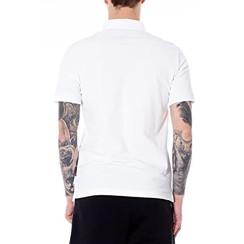 Armani Exchange Double Stripe Polo, Blanco (White 1100), Large para Hombre