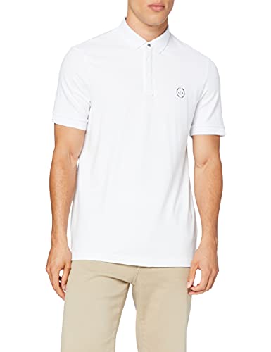 Armani Exchange Elegance Polo, Blanco (White 1100), Small para Hombre