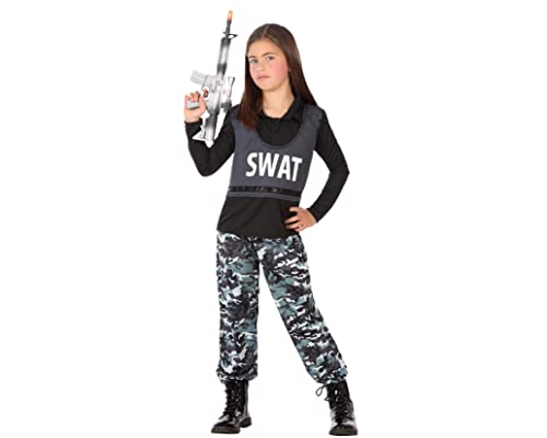 Atosa disfraz policia niño unisex infantil swat 10 a 12 años