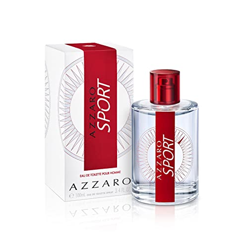 Azzaro Sport pour homme, Eau de Toilette de hombre de Azzaro, Fragancia Fresca Aromática, 100 ml vaporizador