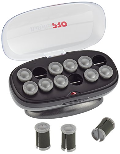 BaByliss PRO - Kit de 12 rulos calentables, de cerámica, plateado