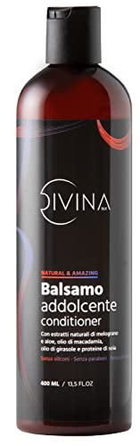 Balsamo acondicionador suavizante para cabello afro y rizado Natural&Amazing de DIVINA BLK (400 ml)