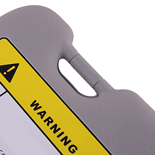 BANIKOP Viseras Parasol Parasol Gris del Lado del Pasajero Delantero Derecho del Coche con Espejo de Maquillaje Apto para Hyundai Elantra AD 2017-2019