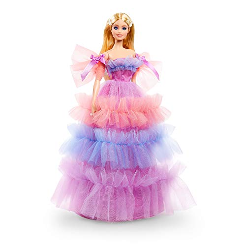 Barbie Deseos de cumpleaños Muñeca para niñas y niños +3 años (Mattel GTJ85)