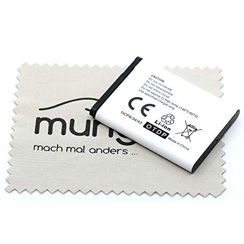 Batería de Repuesto para Nokia 3220, 3230, 5070, 5140, 5140i, 5300, 5320, 6020, 6060, 6080, 6120, Classic 6121, Classic 7260, 7360, N80 y N90 (sustituye a la batería BL-5B) con Pantalla Mungoo