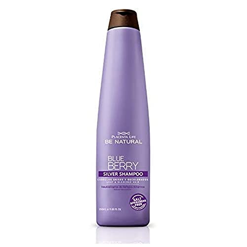 Be Natural Blueberry Silver, Champú para Cabellos Rubios y Decolorados, Translúcido, 350 mililitros