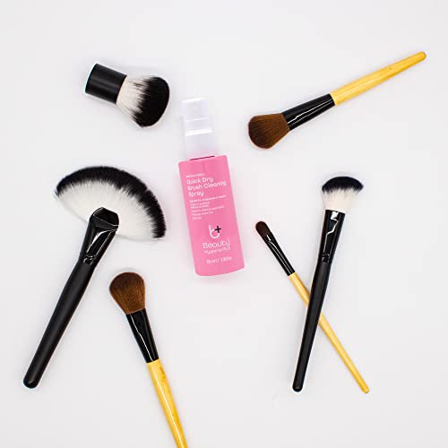 Beauty Hygiene Plus Limpiador de brochas de maquillaje Spray de secado rápido antibacteriano y antiviral