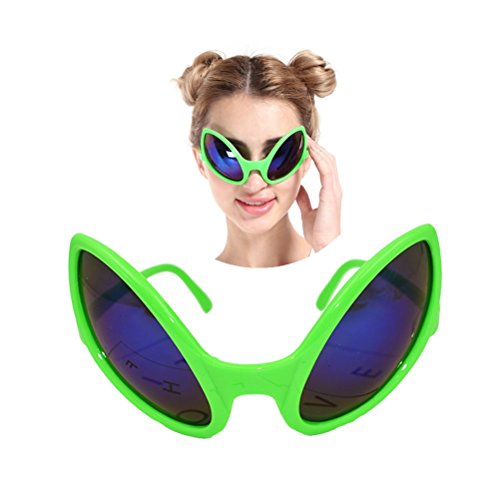 BESTOYARD Lentes alienígenas Funny Dance Party Gafas de Maquillaje para la Fiesta de Disfraces Disfraces de Halloween