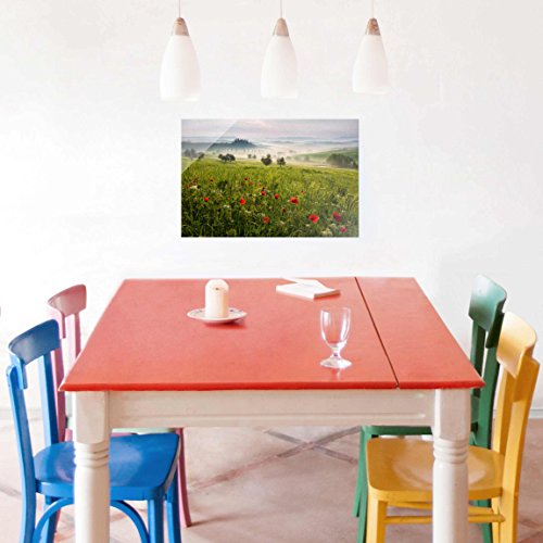 Bilderwelten Cuadro de Cristal - Primavera Toscana - Formato Apaisado 2:3Tamaño: 40cm x 60cm