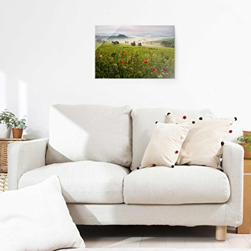 Bilderwelten Cuadro de Cristal - Primavera Toscana - Formato Apaisado 2:3Tamaño: 40cm x 60cm