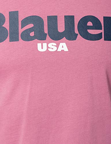 Blauer T-Shirt Manica Corta Camiseta, 531 Rosa Erica, XL para Hombre