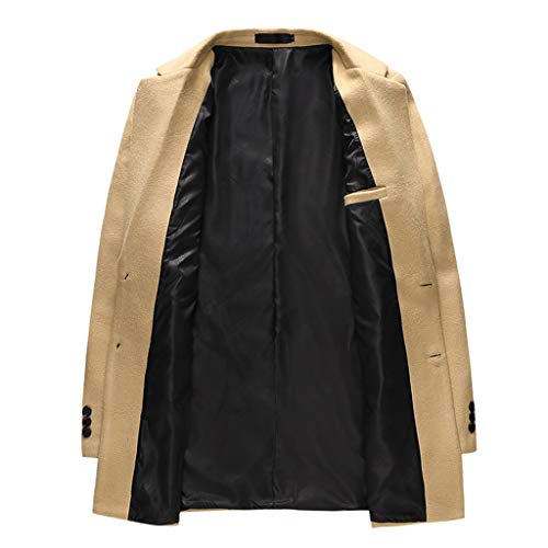 Blazer Casual para Hombre Trench Coat Fashion Business Peaky Blinders Suit Long Slim
