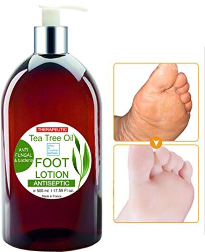 Bleumarine Bretania 2en1 Crema Anti Hongos Uñas Crema de Pies Hidratante Anti Olor Pies con Aceite de Árbol de Té Potente Anti fungal - 500 ml