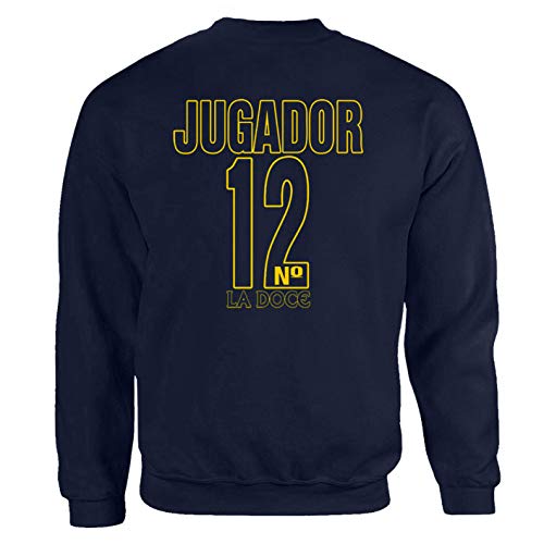 Boca Juniors Jugador Buenos Aires Club FC Ultra Ultras Fan - Sudadera con capucha, color azul azul marino S