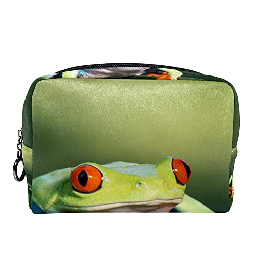 Bolsa de cosméticos para Mujeres Sapo de Rana Silvestre Bolsas de Maquillaje espaciosas Neceser de Viaje Organizador de Accesorios