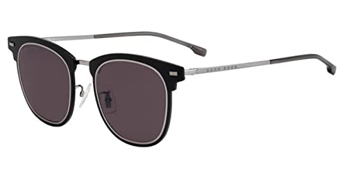 Boss 1144/F/S, Gafas de Sol Hombre, Ruthenium, 52