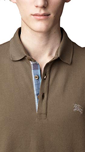 Burberry Brit - Polo de manga corta, color gris Gris Gris XXL