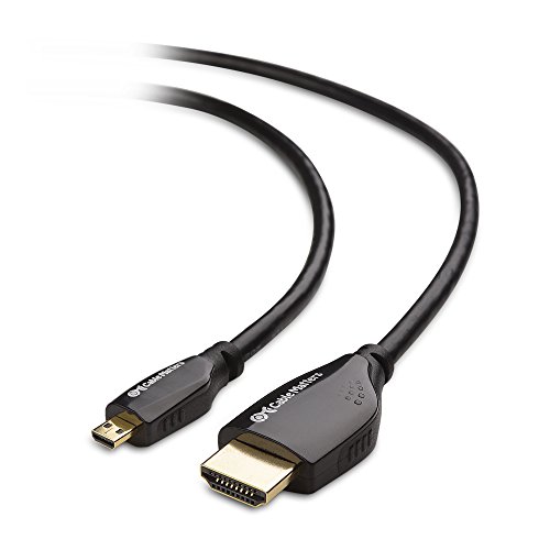 Cable Matters Cable Micro HDMI a HDMI 4K de Alta Velocidad (Cable HDMI a Micro HDMI) con 4K Resolución - 5 Metros