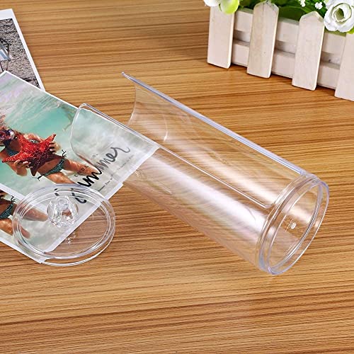Caja de Almacenamiento de algodón de Maquillaje acrílico Transparente con Tapa, Caja de Almacenamiento de bastoncillos de algodón, contenedor de Almacenamiento de Maquillaje de cosméticos
