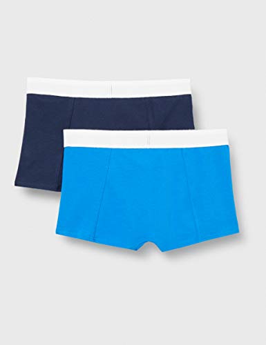 Calvin Klein 2pk Trunks Bañador, Azul ( 1directoireblue/1blackiris ), 14-16 Unisex Niños