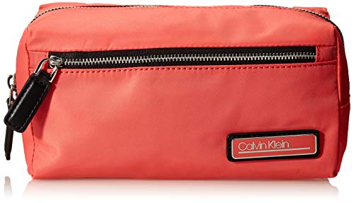 Calvin Klein - Primary Washbag, Organizadores de bolso Mujer, Rojo (Coral), 1x1x1 cm (W x H L)