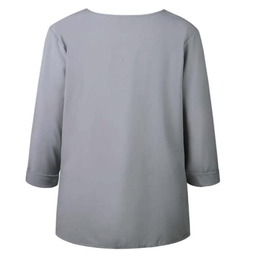 Camisas holgadas de Primavera y otoño Europeas y Americanas para Mujer, Camisas de Manga Larga Retro francesas, Moda Sencilla para Mujer S