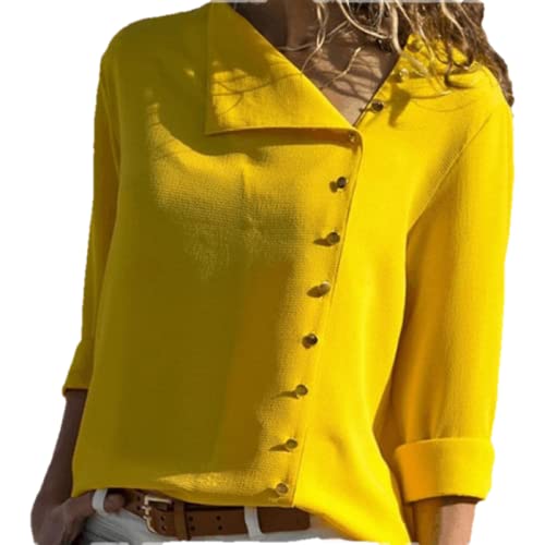 Camisas holgadas para Mujer de Primavera y otoño Europeas y Americanas, Camisas de Manga Larga Retro francesas, Camisetas para Mujer L