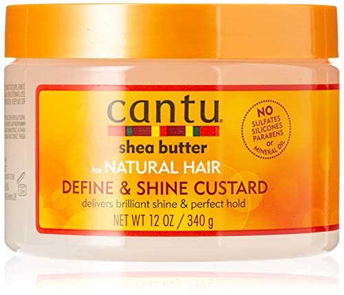 CANTU SHEA Butter FOR Natural Hair Define & Shine Custard 340G, Negro, Estandar
