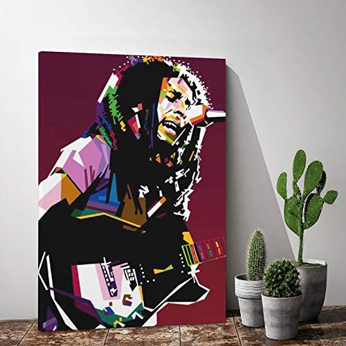 Cartel decorativo para pared, diseño de cantante masculino con texto en inglés, 20 x 30 cm