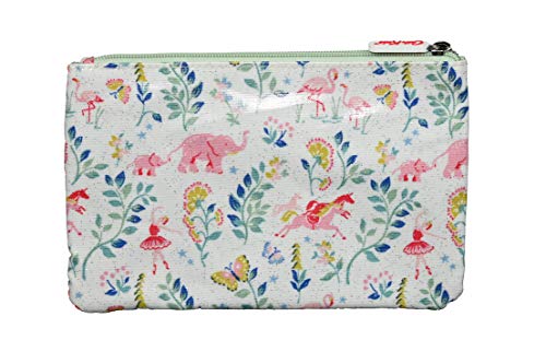 Cath Kidston Fantasy Forest - Estuche con doble cremallera y hule con purpurina