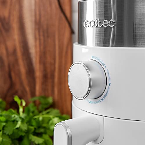 Cecotec Freidora sin Aceite 2,5 L de Aire Caliente Cecofry Essential Rapid Sun. 1200 W, Dietética, Tiempo y Temperatura Regulable, de 80ºC a 200 ºC, Base antideslizante