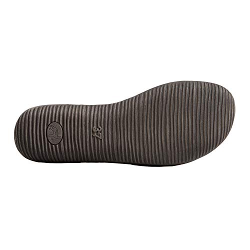 CHACAL Shoes – Botines para Mujer de Piel en Color Marrón, Negro o Vino con cordón elástico y Cremallera para un Calzado fácil – Tallas EU 36 a EU 41
