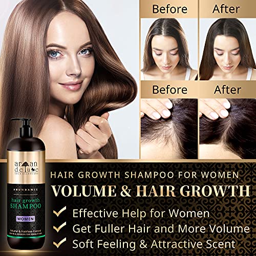 Champú anti-caída y estimulador del crecimiento del cabello de alto nivel Argan Deluxe 300 ml.