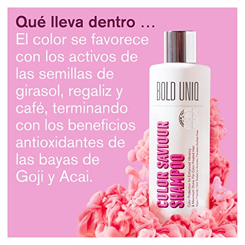 Champú para Cabellos Coloreados - Protege la Vitalidad y el Brillo - Calidad de Salón para Cabellos Dañados y Secos - Aprobado Peta, Vegano y Libre de Crueldad - Sin sulfatos ni Parabenos 237ml