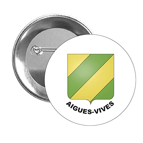 CHAPA ESCUDO HERALDICO BLASON ARMORIAL AIGUES-VIVES AUDE FRANCE