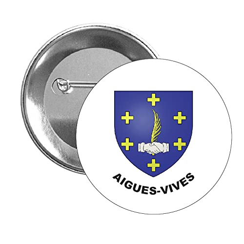 CHAPA ESCUDO HERALDICO BLASON ARMORIAL AIGUES-VIVES HÉRAULT FRANCE