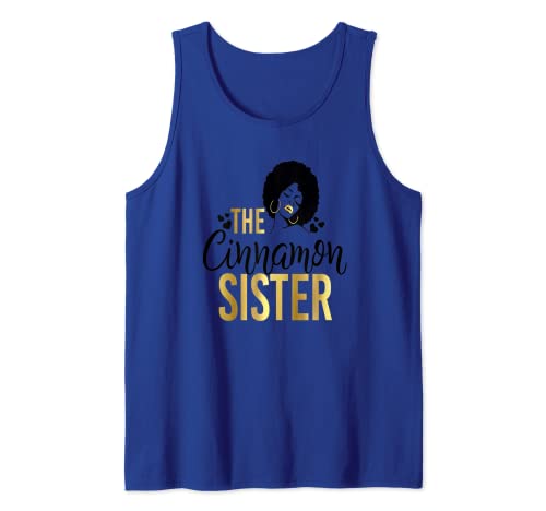 Chica Negra Magia La Canela Hermana Coincidencia Familia Afro Camiseta sin Mangas