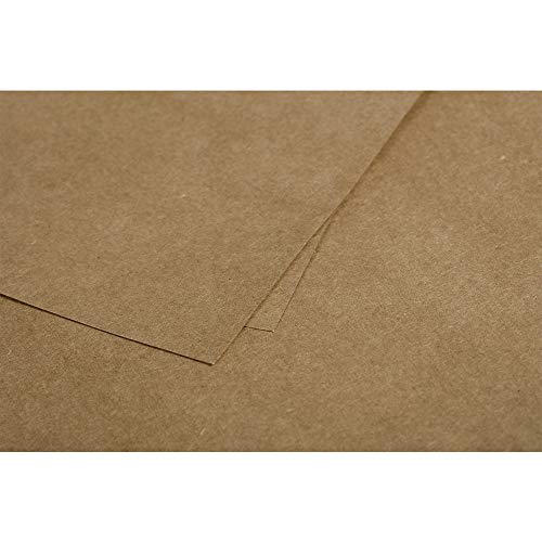 Clairefontaine 29002C - Un paquet de 20 enveloppes Pollen gommées 16,2x22,9 cm 120g, Kraft brun