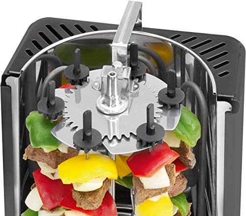 Clatronic DVG 3686 Parrilla Eléctrico 1400W Negro - Barbacoa (1400 W, Parrilla, Eléctrico, Negro, Alrededor, 220-240)