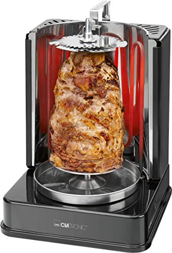 Clatronic DVG 3686 Parrilla Eléctrico 1400W Negro - Barbacoa (1400 W, Parrilla, Eléctrico, Negro, Alrededor, 220-240)