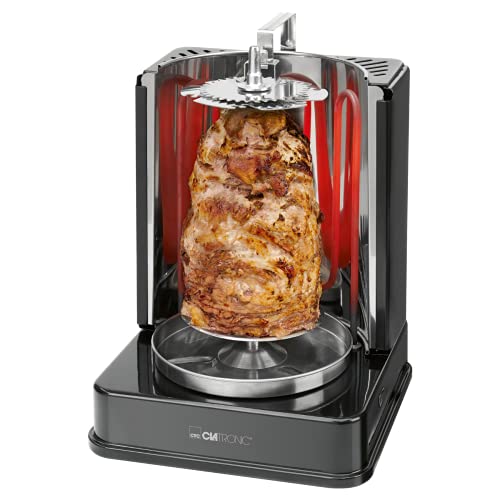 Clatronic DVG 3686 Parrilla Eléctrico 1400W Negro - Barbacoa (1400 W, Parrilla, Eléctrico, Negro, Alrededor, 220-240)
