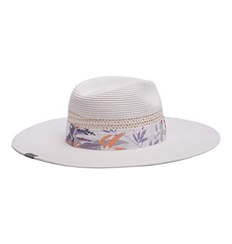 Columbia Bella Falls Sombrero de Paja para Mujer, Mujer, 1888061, Blanco/Magnolia Floral Print, L-XL