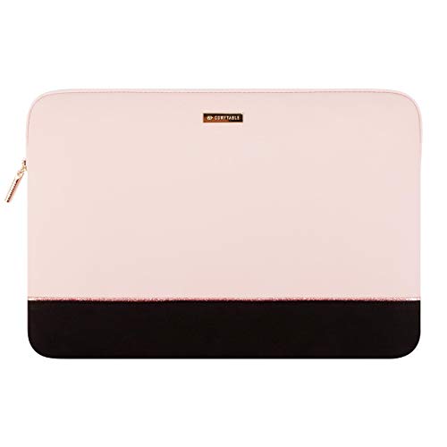 Comfyable Funda para tablet compatible con iPad Pro de 12.9 pulgadas 2020 y teclado inteligente con soporte para lápiz, funda impermeable con cremallera para iPad, rosa y negro