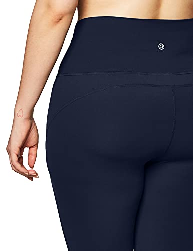 Core 10 Second Skin 28" Leggings de Yoga de Cintura Alta y Longitud Completa Mujer, Azul Marino, M