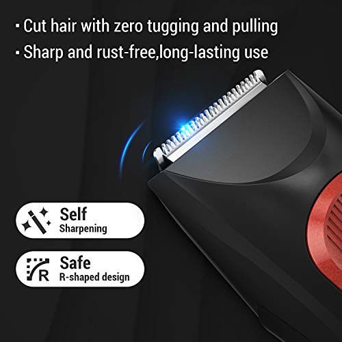 Cortapelos Hombre Profesional, Maquina Cortar Pelo Inalambrica, Recortadora Barba y Cortadora Pelo Hombre Eléctrica, Recortadora de Cabello y Precisión Impermeable con 39 Longitudes de Corte