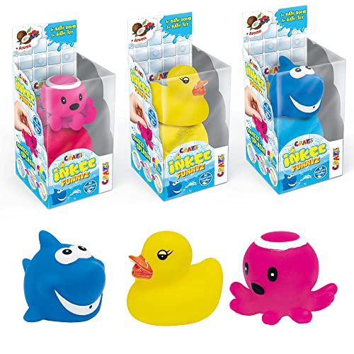 CRAZE INKEE 3Set Funnyz Bombas Baño de Niños, fragante con juguetes de baño Juguetes de bañera Color Bath, juguetes baño, 30400
